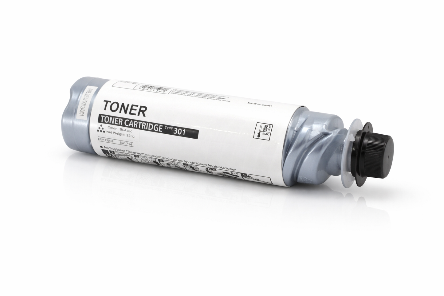 EMtronics MP 301 Black Compatible Toner Cartridge for Ricoh MP301 - 8,000 Yield